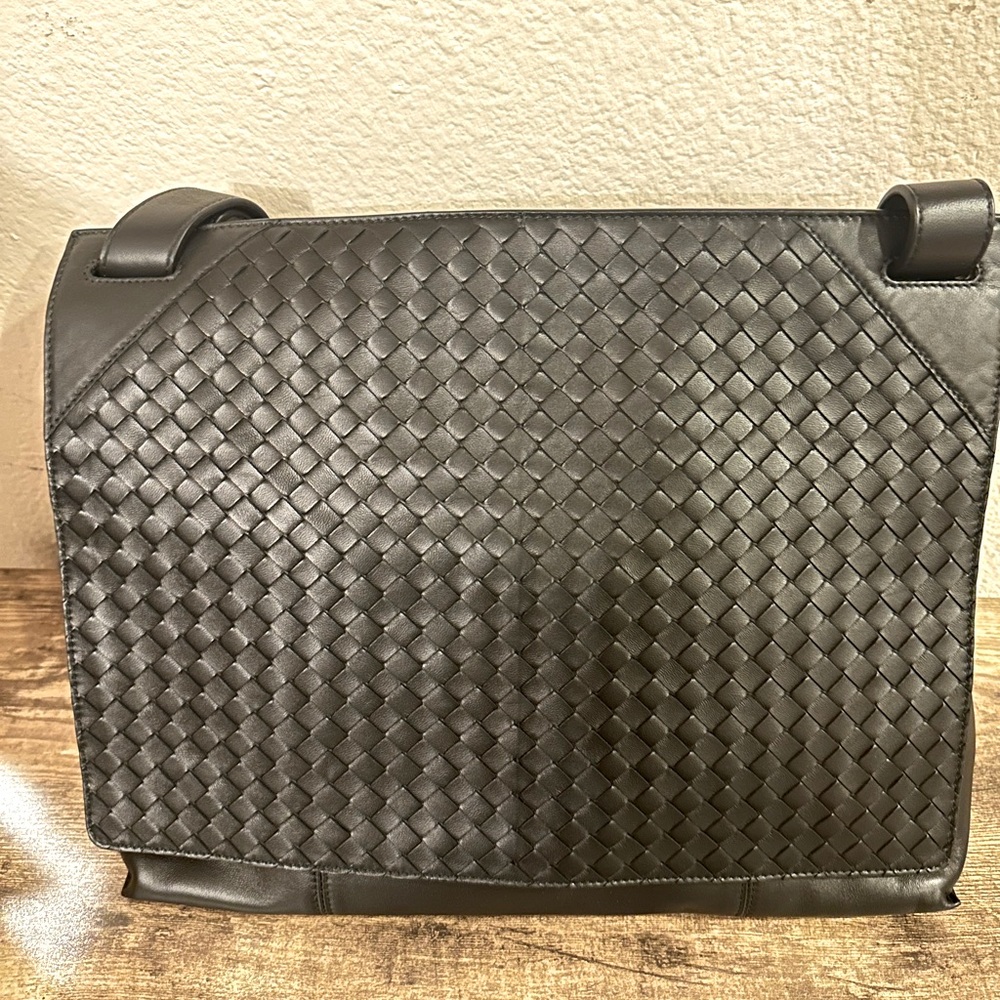 Bottega Veneta Leather Messenger